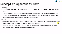 Concept of Opportunity Cost Example